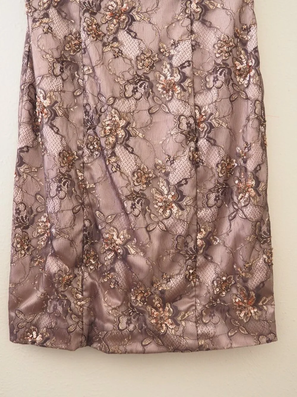 Sue Wong Nocturne Sleeveless Lace Dress sz 8 - Picture 3 of 8
